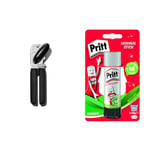 OXO Good Grips Soft Handled Tin Opener & Pritt Glue Stick, Safe & Child-Friendly Craft Glue for Arts & Crafts Activities, Strong-Hold adhesive for School & Office Supplies, 1x43g Pritt Stick, white