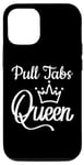 Coque pour iPhone 12/12 Pro Languettes drôles avec inscription « Queen Bingo » - Pour femme et homme - Sarcastique