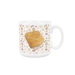 Custard Cream Mug - Novelty Biscuit Gifts - Tea/Coffee Ceramic White Cup