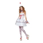 viving - Costume de clown mystique, manchettes, ras du cou et coiffe taille XXXL, multicolore (1), Multicolore, Talla XXXL