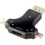 Renkforce RF-3846634 DisplayPort/HDMI Adaptateur [1x DisplayPort mâle, Mini Port Display mâle, USB-C® mâle - 1x HDMI