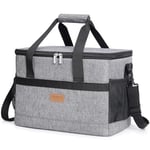 Lifewit Sac Isotherme 20L Sac de Repas pour Hommes Femmes Enfants, Sac à Déjeuner Lunch Bag Protection de Fraîcheur, Gris