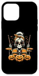 Coque pour iPhone 12 mini Squelettes d'Halloween jouant de la batterie – Batteur femme