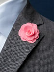 Rosa lapel pin blomma ros