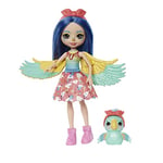 Enchantimals Coffret Bêtes Citadines avec petite poupée Prita Perroquet (15,2 cm) avec accessoires et figurine Flutter, Jouet Enfant, Dès 4 ans, HHB89