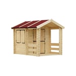 DREAMADE Cabane Enfant Exterieur en Bois Maison de Jeux