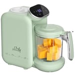 Baby Food Maker, 5 in 1 Baby Food Processor, Smart Control Multifunctional Steamer Grinder with Steam Pot, Auto Cooking & Grinding, Baby Food Warmer Mills Machine Yellow