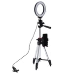 6.2in Dimmable LED Ring Light Photography Fill Light With Tripods And Mobile Ph