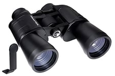 Praktica Falcon 10x50mm Porro Prism Field Black Binoculars & Tripod Mount Adapter - Fully Coated Lenses, Sturdy Construction, Aluminium Chassis, Bird Watching, Sailing, Hiking, Sightseeing, Astronomy