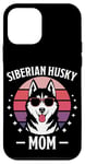 Coque pour iPhone 12 mini Husky de Sibérie Maman Husky Sibérien drôle