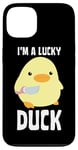 iPhone 13 I'm A Lucky Duck - Duck With Knife - Duck With Knife Meme Case