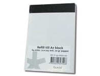 Blocknotes Bantex A7 linjerat anteckningsblock 50 blad 5st/fp