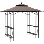 2.5x1.5m BBQ Tent Canopy Patio Outdoor Awning Gazebo Sun Shelter