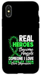 Coque pour iPhone X/XS Sensibilisation à la dépression Real Heroes Angels Love