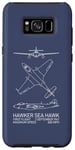 Coque pour Galaxy S8+ Plans d'avion britannique Hawker Sea Hawk