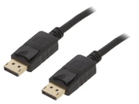 Cable DisplayPort 1.2 male des deux cotes 5m noir