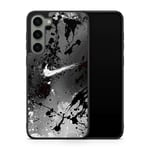 Coque Pour Samsung Galaxy A15 Silicone Tpu Nike Vintage Tigre Paris Noir Strass Swag Luxe Ref 3097