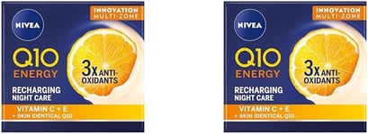 NIVEA Q10 Energy Healthy Glow Face Day Cream (50ml), for Women, Vitamin C and E