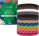 12 Pack Mosquito Repellent Bracelets, Non-Toxic, Deet-Free for Kids & Adults