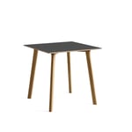 HAY - CPH Deux 210 2.0 Table Lacquered Oak Frame L75 X W75 X H73 Stone Grey Top Lacquered Beech Edge - Matbord - Ronan & Erwan Bouroullec - Grå - Trä