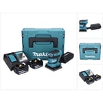 Dbo 480 rmj ponceuse orbitale sans fil 18 v 112 x 102 mm + 2x batterie 4,0 Ah + chargeur + Makpac - Makita