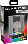 Konix Vitrine LED Display Box pour Figurine - Compatible Funko Pop, Banpresto Qposket, Figurines inférieures 9 x 9 x 14 cm - Éclairage RVB - Câble USB