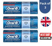 3 x Oral-B Pro 75ml Toothpaste, Extra Fresh Mint, Professional Protection & Care