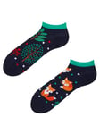 Dedoles Chaussettes Unisexe Homme Femme & Enfants beaucoup designs amusants gauche droite différent, couleur: Vert, motif: Renard roux (Socquettes), taille: 27-30