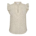 Evelyncc Mini Dot Top - Off White