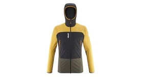 Veste softshell millet fusion xcs hoodie khaki jaune