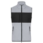 Gilet Polaire Sans Manches - Homme - Jn1310 - Gris Clair Mélange