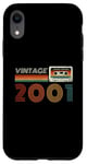 Coque pour iPhone XR Cassette rétro Vintage 2001 en édition limitée Birthday 23