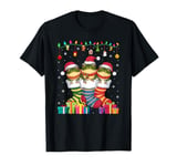 Three Frog in Sock Funny Boys Girls Kids Christmas T-Shirt