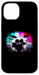 Coque pour iPhone 14 Ensemble de batterie Glitch - Amateur de batterie vintage