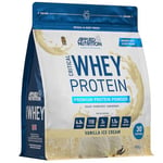 Applied Nutrition Critical Whey Protein Powder 900g - High Protein Powder, Protein Milkshake, Muscle Building Supplement with BCAAs & Glutamine (900g - 30 Servings) (Vanilla)