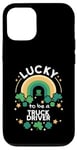 Coque pour iPhone 12/12 Pro St Patrick's Day Lucky Truck Driver Job Trèfle irlandais