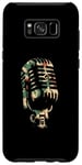 Coque pour Galaxy S8+ Microphone camouflage – Vintage Singer Live Music Lover