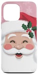 iPhone 13 Pro Max Vintage Pink Christmas Cute Funny Santa Claus Holiday Xmas Case