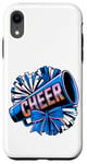 Coque pour iPhone XR Mégaphone Bleu et Pompons de l'Équipe de Cheerleading