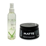 Totex Matte Hair Wax with Traditional Lemon Cologne Aftershave Spray200ml