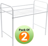 2 x Kitchen Organizer Rack - Stainless Steel Plate Drainer Dish Rack Plate Cups