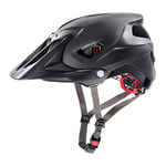 uvex Quatro Integrale - Casque de Vtt Extrêmement Léger pour Hommes et Femmes - Réglage de la Taille Individuel - Visière Réglable - Black Matt - 52-57 cm