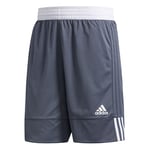 adidas Men's 3G Speed Reversible Shorts, Onix/White, 4XL