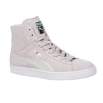 Puma Mid Classics Beige Mens Trainers Leather - Size UK 4.5