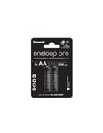 2 Panasonic eneloop Pro Rechargeable Aa HR6 Batteries Blister 1.2V 2500mAh