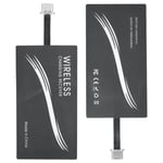 2x Universal Type‑C Wireless Charger Adapter Mobile Phone Sticker Charging R Hot