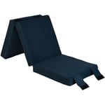 Loft 25 - Matelas d'invité pliable pour salon, canapé-lit pour adultes, matelas futon pliant 2 en 1 d'intérieur, literie simple portable 180x60x10 cm