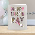 Happy Birthday To You! Gigantic A4 Embellished Greeting Card Large Cards