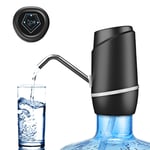 Distributeur d'eau, pompe à eau potable électrique distributeur d'eau portable pompe à bouteille d'eau de chargement USB universelle pour 2-5 gallons avec 2 silicone