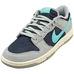 Nike Homme Dunk Low Retro Premium Sneaker, Vert Ponce Clair givré Obsidienne foncée, 42 EU